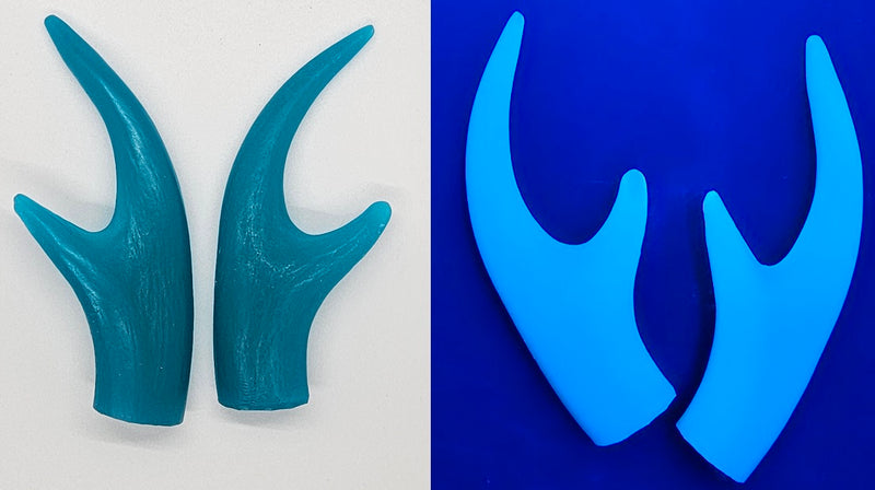 Plastic UV Reactive Four Point Antler Tips