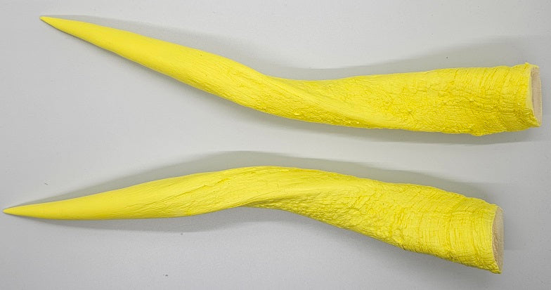 Plastic Opaque Bushbok Antelope Horns