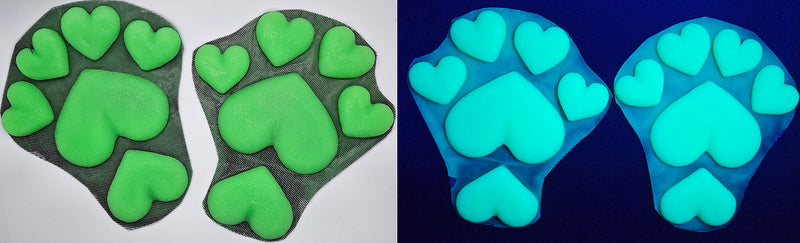 Silicone Heart Feetpads