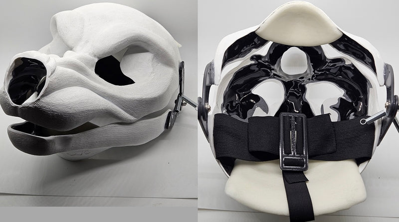 Cut and Hinged Werewolf K9 Resin Mask Blank