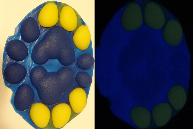 Silicone Glow in the Dark Feral K9 Handpads