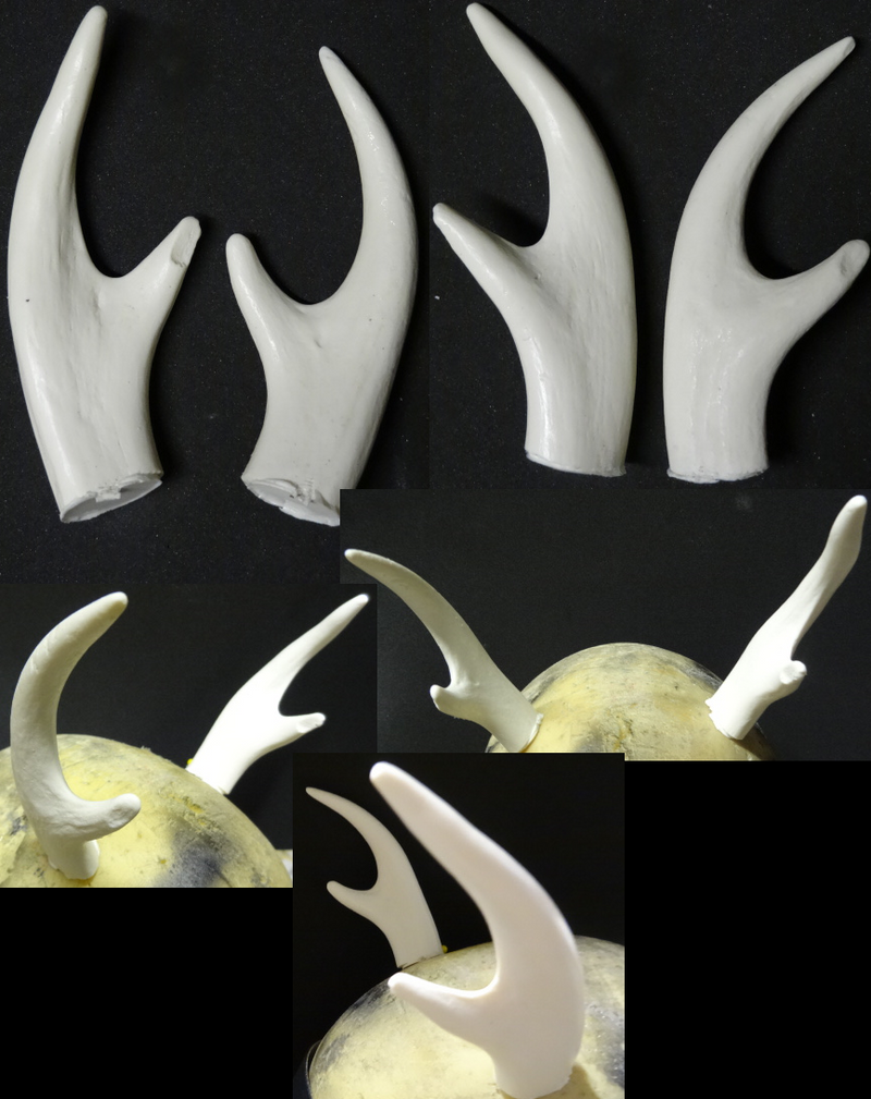 Plastic Opaque Four Point Antler Tips