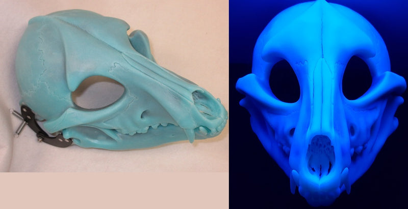 Specialty Cut and Hinged Skeletal K9 Resin Mask Blank