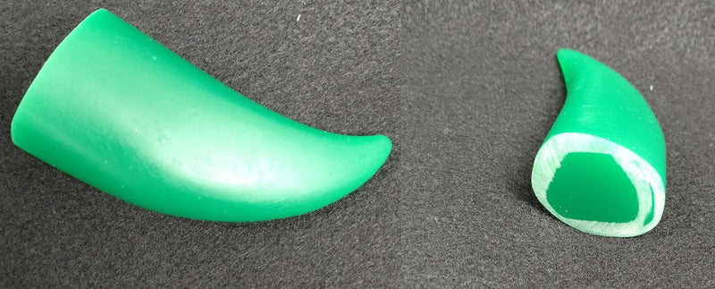 Plastic Clear Solid Small Horns *Sold Per Horn*