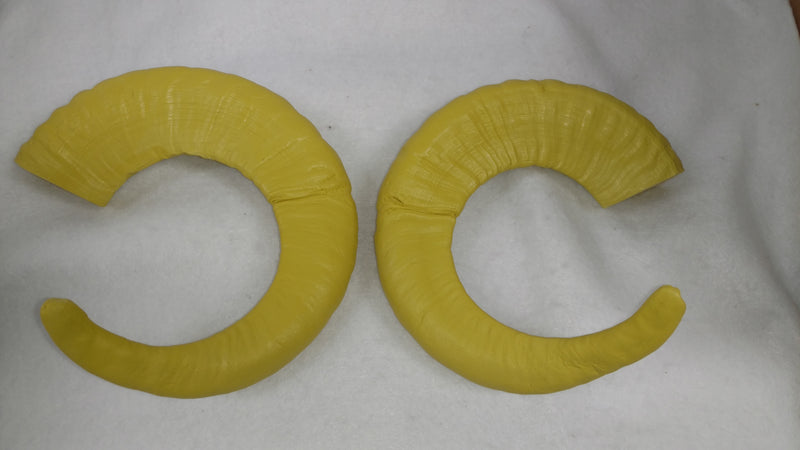 Plastic Opaque Single Curl Ram Horns