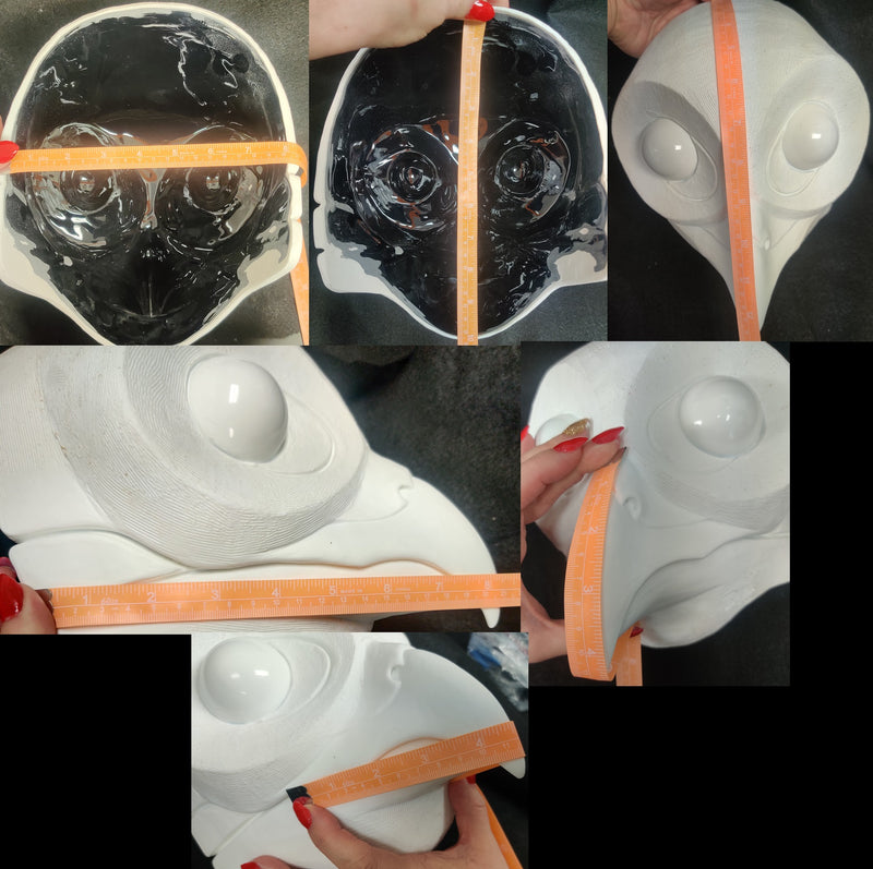 Uncut Owl Resin Mask Blank