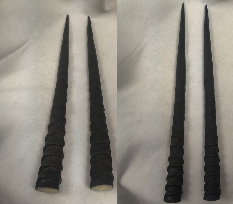 Plastic Opaque Gemsbok Antelope Horns