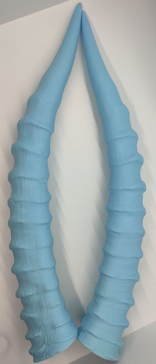 Plastic Opaque Upright Impala Antelope Horns