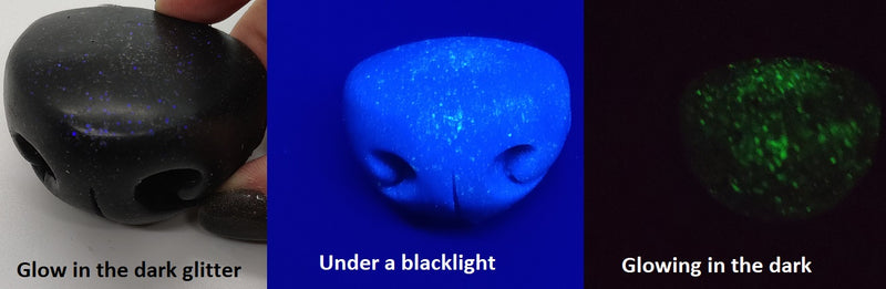 Silicone Glitter Medium Toony K9 Nose