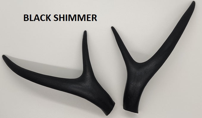 Plastic Shimmer Straight Four Point Deer Antlers