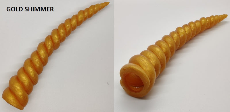 Plastic Shimmer Hollow 9 Inch Unicorn Horn