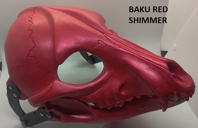 Specialty Cut and Hinged Skeletal K9 Resin Mask Blank