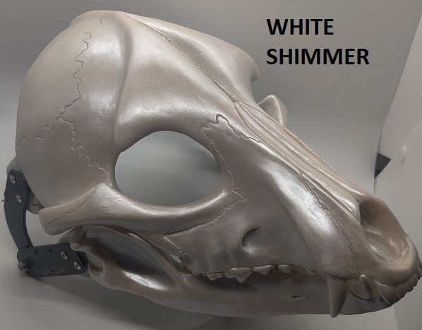 Specialty Cut and Hinged Skeletal K9 Resin Mask Blank
