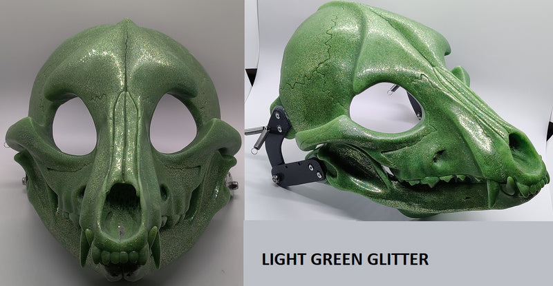 Specialty Cut and Hinged Skeletal K9 Resin Mask Blank