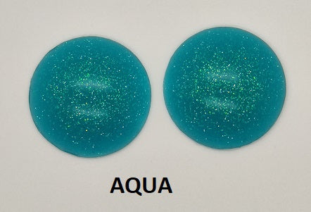 Opaque (blind) Glitter Resin Eye Blanks