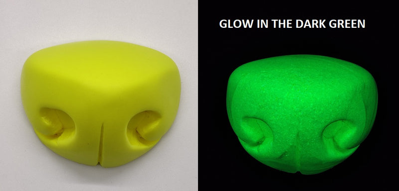 Glow in the Dark Plastic Medium Toony K9 Nose