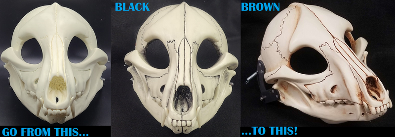 Skeletal K9 Cut and Hinged Mask