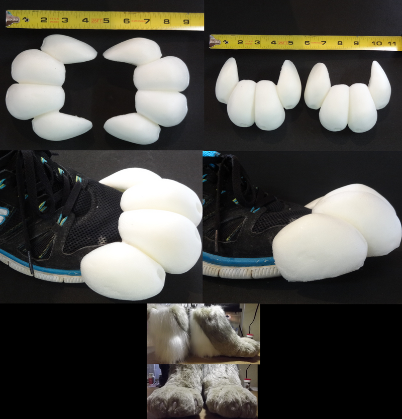 Foam Small Feline Toes