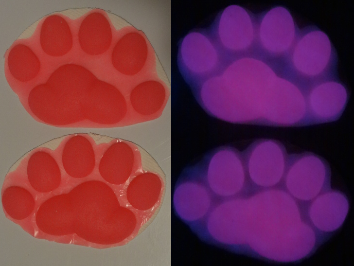 Silicone Glow in the Dark Polar Bear Handpads