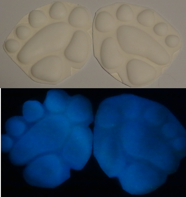 Silicone Glow in the Dark Monster Handpads