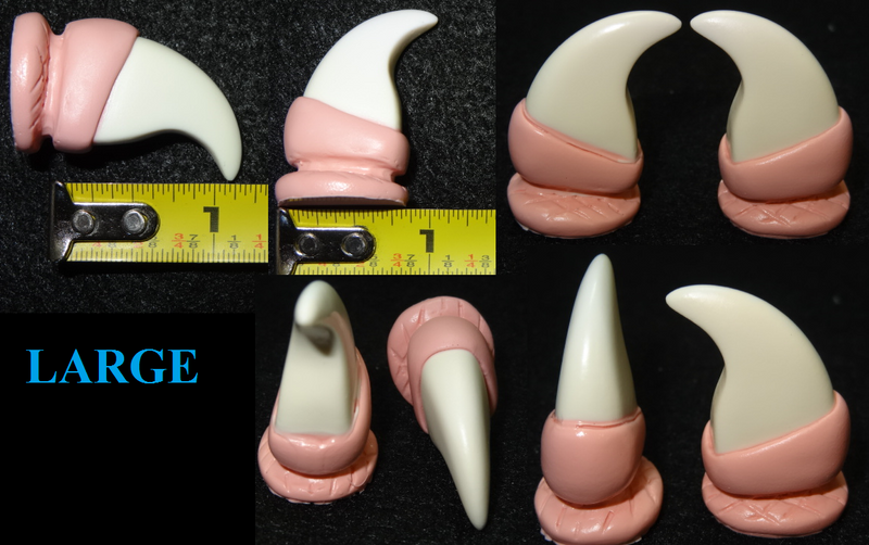 Basic Opaque Large Realistic Feline Claws *Sold per claw*