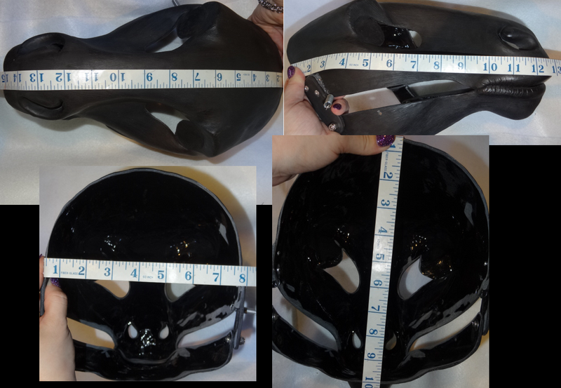 Cut and Hinged Large Horse Resin Mask Blank