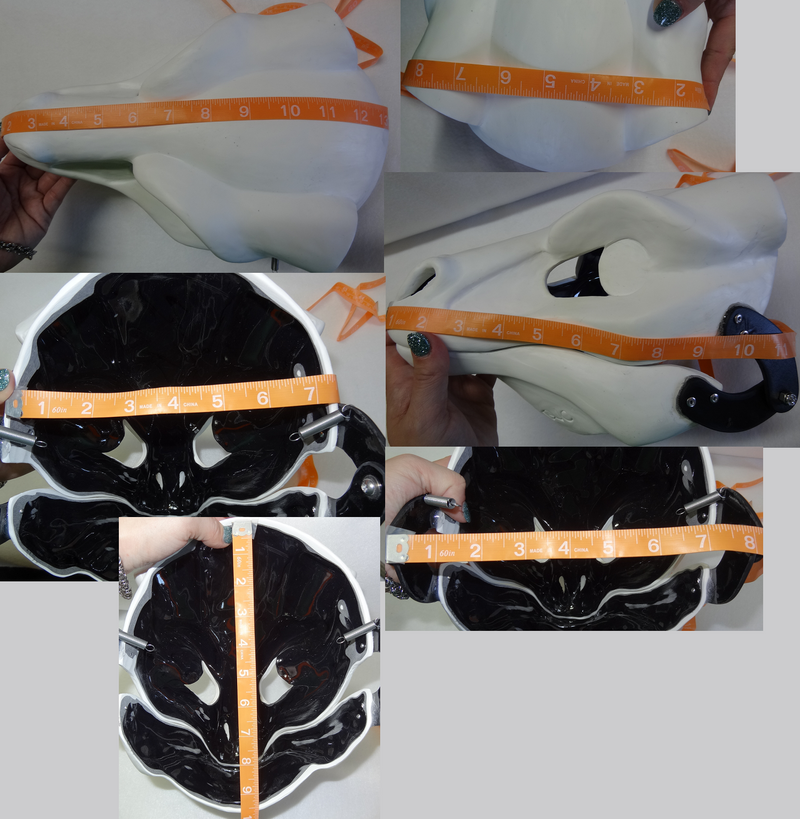 Uncut Horned Dragon Resin Mask Blank