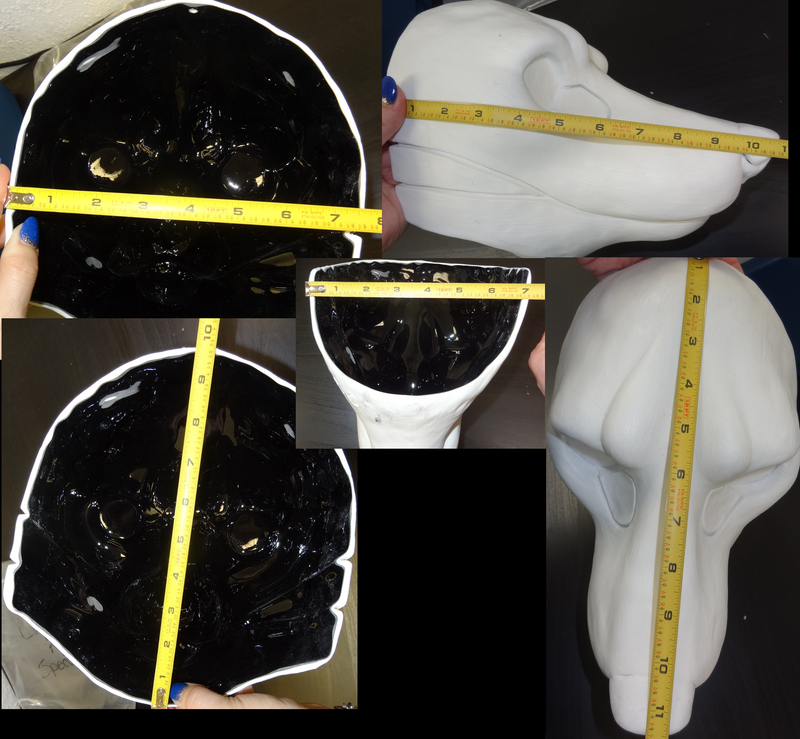 *Limited* Cut and Hinged Realistic Small K9 Resin Mask Blank