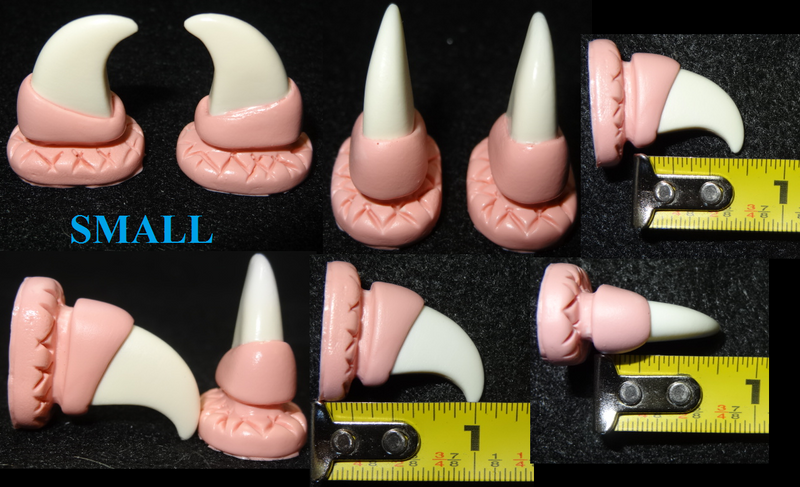Basic Opaque Small Realistic Feline Claws *Sold per claw*