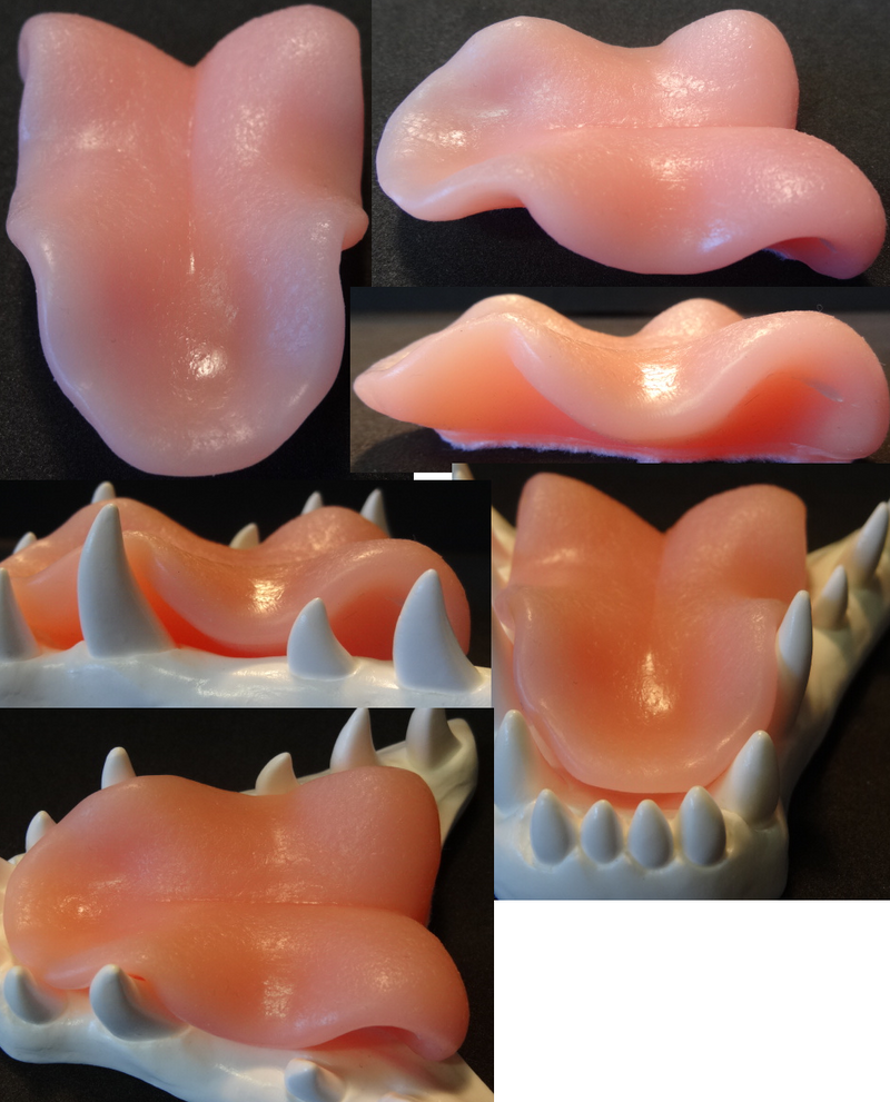 Silicone Snarly K9 Tongue