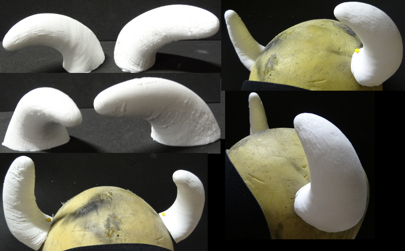 Foam Small Water Buffalo Horns