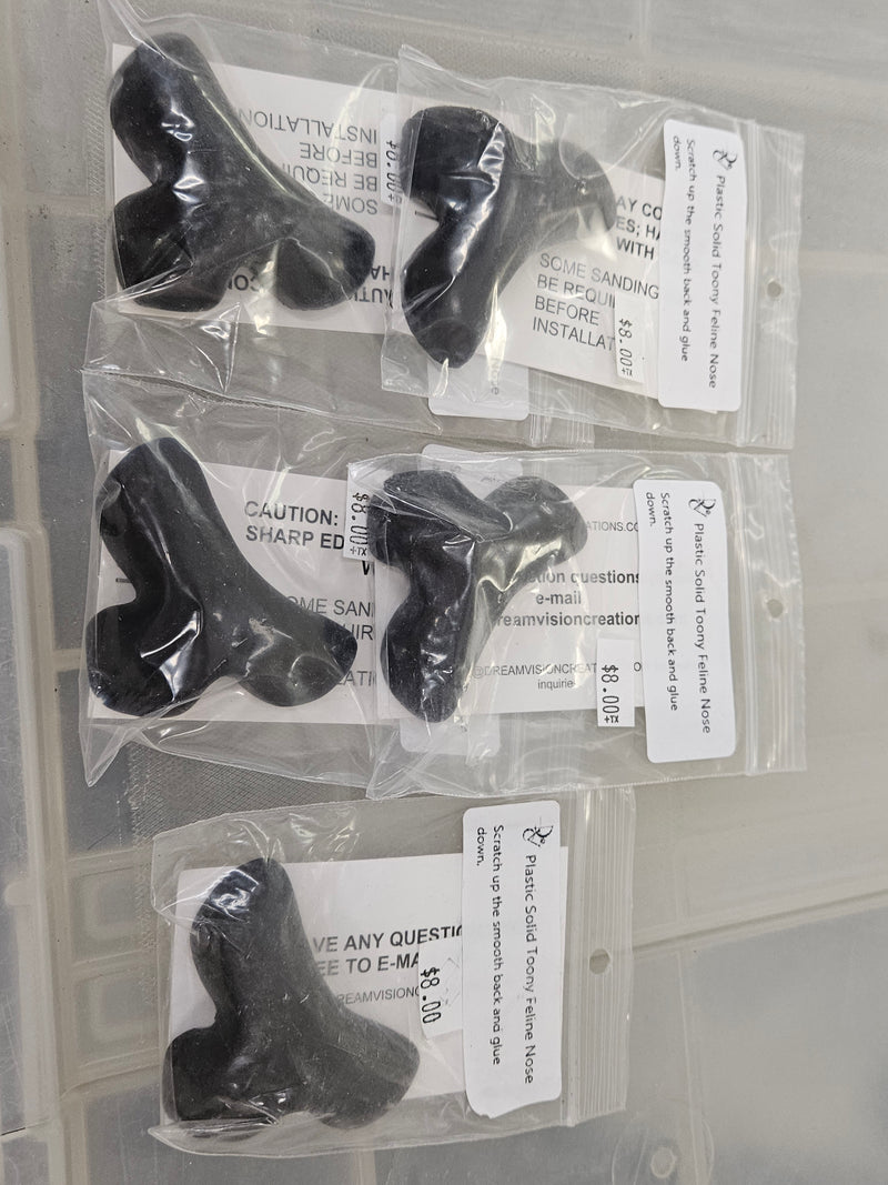 Ready to Ship: Solid Toony Feline Nose