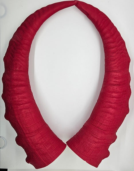 Plastic Opaque Caucasian tur Antelope Horns