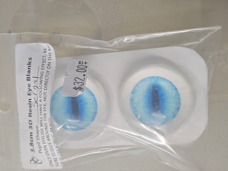 Ready to ship: 3.8 cm 3D Painted Eyes