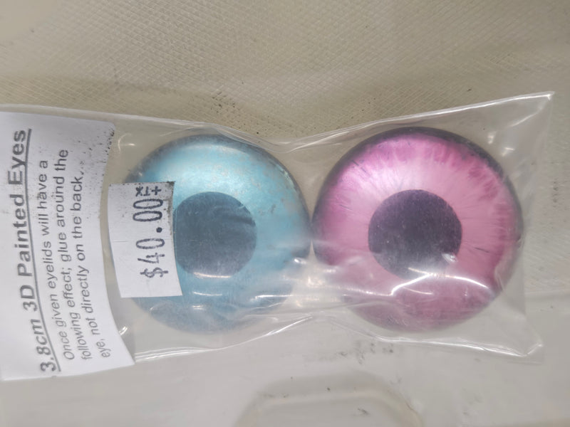 Ready to ship: 3.8 cm 3D Painted Eyes