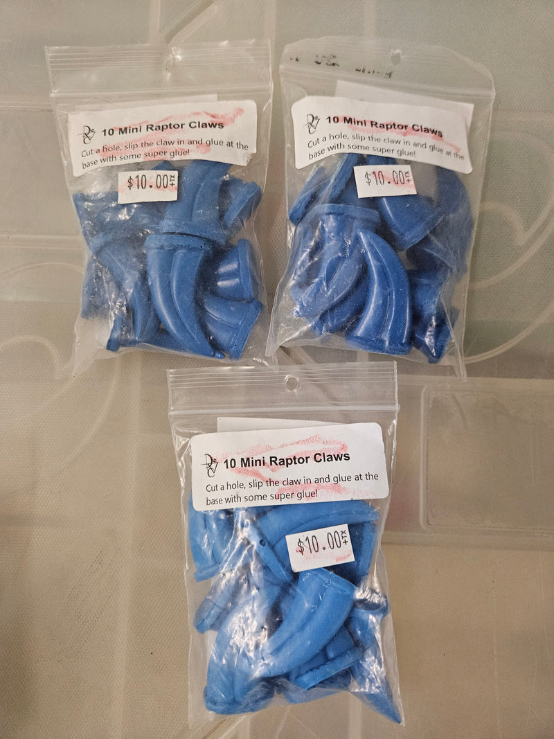 Ready to ship - Heavy Discount Item: Mini Raptor Claw Packs