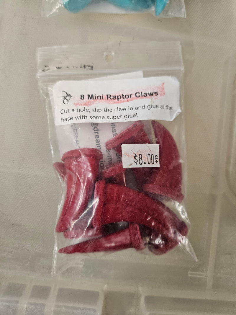 Ready to ship - Heavy Discount Item: Mini Raptor Claw Packs