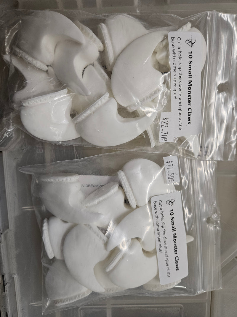 Ready to ship: Small Monster Claw Packs