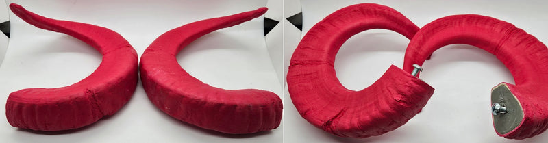 Plastic Opaque Single Curl Ram Horns