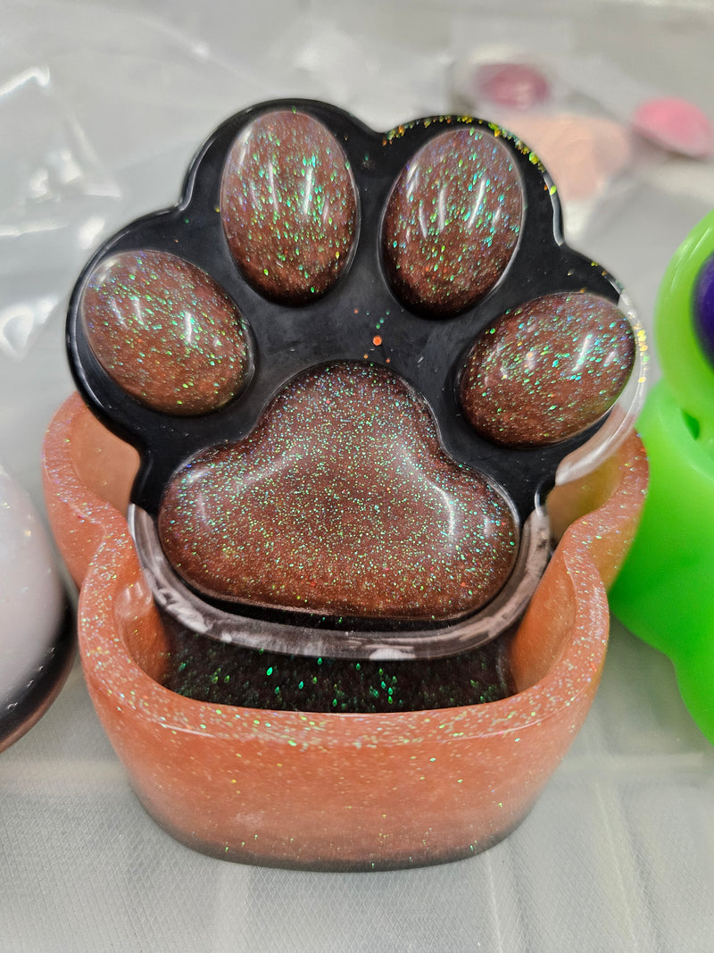 Resin Paw Box - Trinket/jewelry/misc