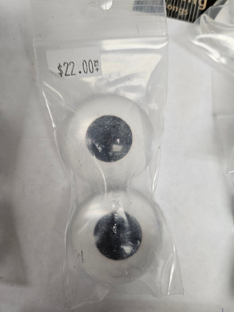 Ready to Ship: 3.8cm 3D Clear Resin Eyes