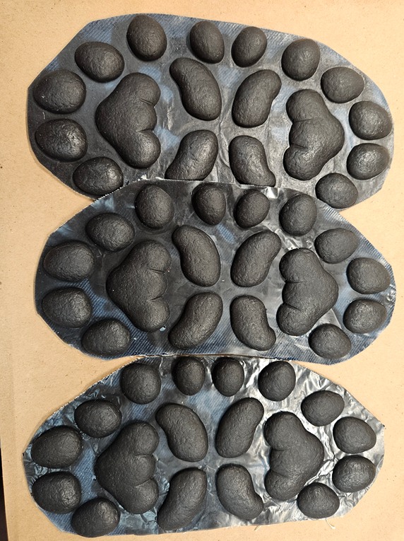 Ready to Ship: Silicone Small Anthro K9 Handpads
