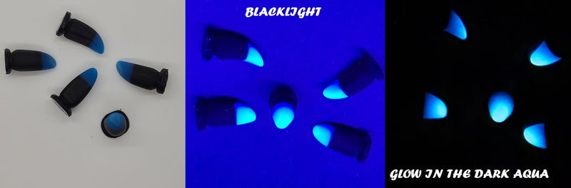 UV Glow in the Dark 2 Layered Small K9 Claws *Sold Per Claw*