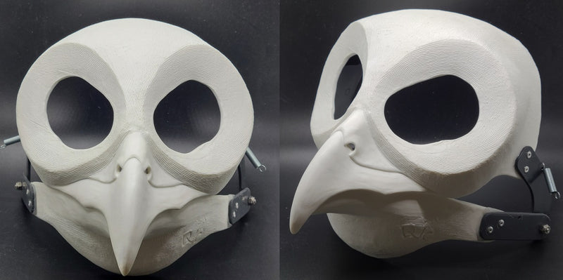 Cut and Hinged Owl Resin Mask Blank