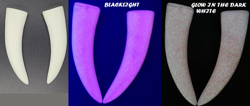 Opaque Glow in the Dark Chibi Saber Teeth *Sold per Tooth*