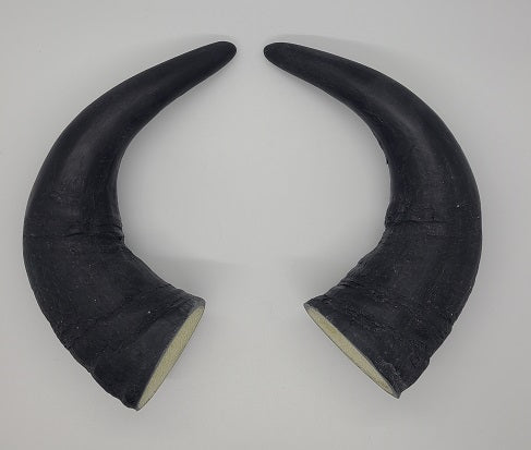 Plastic Opaque Medium Buffalo Horns