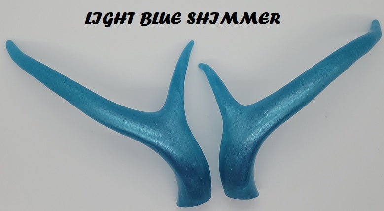 Plastic Shimmer Curved Four Point Deer Antlers