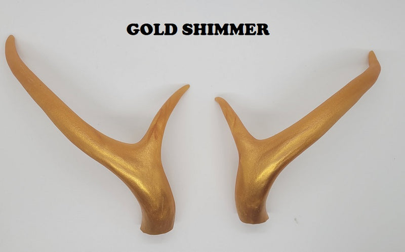 Plastic Shimmer Curved Four Point Deer Antlers