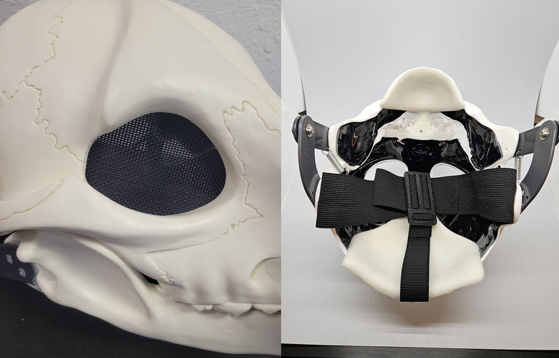 Skeletal K9 Cut and Hinged Mask