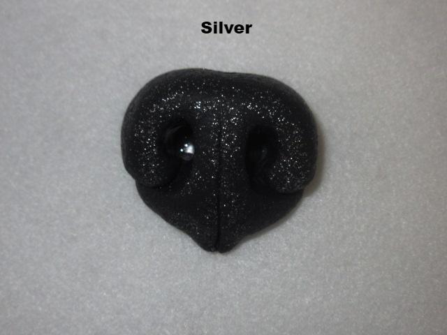Silicone Glitter Realistic Small K9 Nose